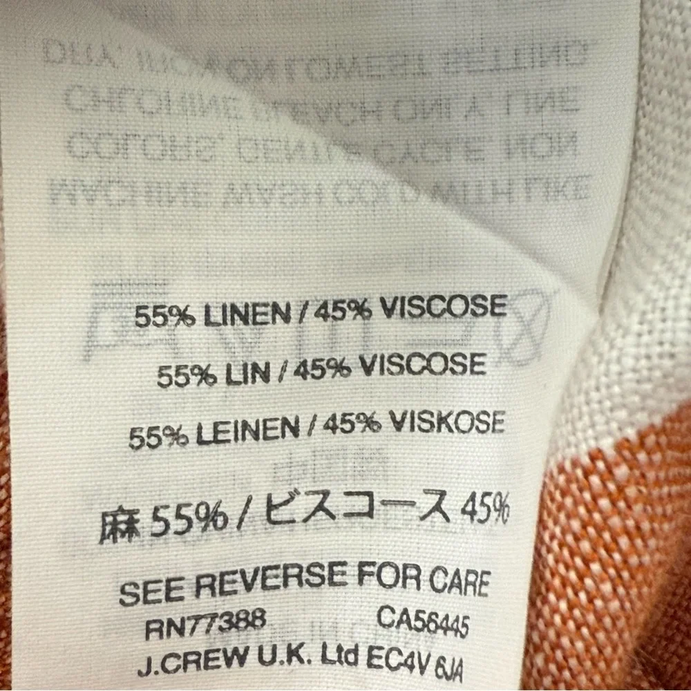 Madewell Striped Linen Pants M EUC - Picture 4 of 5